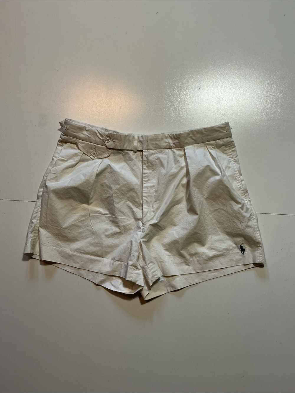 Vintage Polo Ralph Lauren Pleated Classic Tennis 3.5" Inseam Embroidered Shorts